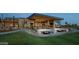 Relaxing outdoor lounge with fire pits and seating at 42035 N 113Th Way, Scottsdale, AZ 85262