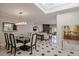 Bright dining room with a glass table and modern chairs at 7668 E Pleasant Run --, Scottsdale, AZ 85258