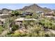 Aerial view showcasing home, landscaping, and mountain views at 8420 N 15Th St, Phoenix, AZ 85020