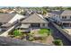 Aerial view showing house, backyard, landscaping, and a covered patio area at 2236 W Aston Dr, Queen Creek, AZ 85144