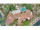 Bird's eye view of the home and backyard oasis at 26348 N 104Th Way, Scottsdale, AZ 85255