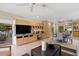 Spacious Gathering room with built-in entertainment center and adjacent dining area at 6516 E Maverick Rd, Paradise Valley, AZ 85253