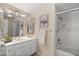 Updated bathroom with a large vanity and a shower at 6516 E Maverick Rd, Paradise Valley, AZ 85253