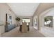 Bright dining room with large windows and seating for six at 6516 E Maverick Rd, Paradise Valley, AZ 85253
