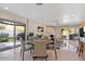 Casual dining area with sliding glass doors leading to the patio at 6516 E Maverick Rd, Paradise Valley, AZ 85253