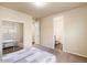 Bedroom with mirrored closet and ensuite bathroom access at 8865 E Baseline Rd # 753, Mesa, AZ 85209