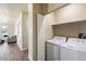 Convenient laundry room with side-by-side washer and dryer at 8865 E Baseline Rd # 753, Mesa, AZ 85209