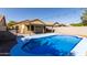 Relaxing blue pool with a large backyard at 3117 E Escuda Rd, Phoenix, AZ 85050