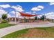 Modern playground with shade structure and play equipment at 3432 E Strawberry Dr, Gilbert, AZ 85298