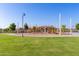 Modern playground with play structures and shaded areas at 3432 E Strawberry Dr, Gilbert, AZ 85298