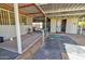 Exterior view of horse stables with a wash rack and storage area at 19999 W Fawny Ln, Casa Grande, AZ 85122