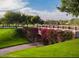 Landscaped bridge with bougainvillea flowers, golf course view at 2744 S First Water Ln, Gold Canyon, AZ 85118