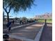 Bocce ball court with players and mountain views at 2744 S First Water Ln, Gold Canyon, AZ 85118