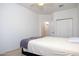 Bedroom with double bed and built-in closet at 8183 W Raven Dr, Arizona City, AZ 85123