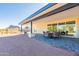 Covered patio with dining table and mountain views at 3939 S Veronica Ln, Gold Canyon, AZ 85118