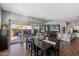Bright dining area with sliding glass doors leading to the patio at 10737 E Simone Ave, Mesa, AZ 85212