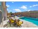 Stunning pool and patio area, perfect for outdoor entertaining at 10737 E Simone Ave, Mesa, AZ 85212