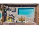 Overhead view of backyard pool, patio, and hot tub at 10737 E Simone Ave, Mesa, AZ 85212