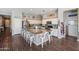 Spacious kitchen with an island and stainless steel appliances at 10737 E Simone Ave, Mesa, AZ 85212