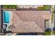 Directly above, bird's-eye view of home and pool at 10737 E Simone Ave, Mesa, AZ 85212