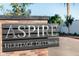 Modern sign for the Aspire Heritage District community at 142 E Hearne Way, Gilbert, AZ 85234