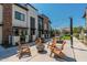 Cozy firepit area with seating for residents to gather at 142 E Hearne Way, Gilbert, AZ 85234