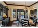 Kitchen breakfast nook with views of the pool and backyard at 4142 N Golf Dr, Buckeye, AZ 85396