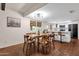 Mid-century modern dining area with an open floor plan at 14015 N Hampstead Dr, Fountain Hills, AZ 85268