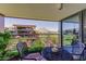Relaxing patio offering mountain views and outdoor seating at 7161 E Rancho Vista Dr # 6001, Scottsdale, AZ 85251