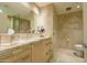 Elegant bathroom with double vanity and marble finishes at 7161 E Rancho Vista Dr # 6001, Scottsdale, AZ 85251