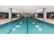 Modern indoor swimming pool at 7161 E Rancho Vista Dr # 6001, Scottsdale, AZ 85251