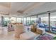 Bright living room with large windows, plush seating, and mountain views at 7161 E Rancho Vista Dr # 6001, Scottsdale, AZ 85251