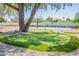 Landscaped backyard with putting green and basketball court at 10755 E Cholla Ln, Scottsdale, AZ 85259