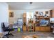 Living room with TV stand and lots of storage at 2601 E Allred Ave # Br24, Mesa, AZ 85204