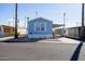 Charming light blue manufactured home with covered carport at 2601 E Allred Ave # Br24, Mesa, AZ 85204