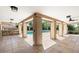 Covered patio area overlooking the refreshing pool at 6120 N 31St Ct, Phoenix, AZ 85016