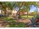 Backyard with large trees and grassy area at 4632 N 94Th Ln, Phoenix, AZ 85037