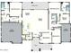 Floor plan showcasing a spacious home with two Primary suites and a three-car garage at 0 W Pima Rd, Maricopa, AZ 85139