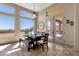Breakfast nook with access to backyard patio and mountain views at 127 E Sabrosa Dr, New River, AZ 85087