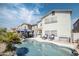 Stunning pool and patio area, perfect for outdoor entertaining and relaxation at 3629 W Amerigo Ct, Anthem, AZ 85086