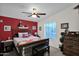 Bedroom with a double bed and rustic wooden furniture at 437 E Germann Rd # 146, San Tan Valley, AZ 85140