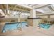 Indoor pool and spa area with seating at 114 W Adams St # 808, Phoenix, AZ 85003