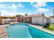 Inviting swimming pool in the backyard at 8408 E Sheridan St, Scottsdale, AZ 85257