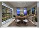 Elegant dining room with wine cellar and mountain views at 18720 N 101St St # 2016, Scottsdale, AZ 85255