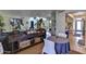 Open dining area with a round table and view into the living room at 4525 N 66Th St # 48, Scottsdale, AZ 85251