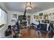Home gym with exercise bike, elliptical, and weight equipment at 4525 N 66Th St # 48, Scottsdale, AZ 85251