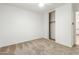Spacious bedroom with mirrored closet doors at 5036 E Roy Rogers Rd, Cave Creek, AZ 85331