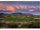 Scenic golf course with sunset and mountain views at 10626 E Palo Brea Dr, Scottsdale, AZ 85262