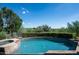 Inviting pool and spa with mountain views at 10626 E Palo Brea Dr, Scottsdale, AZ 85262