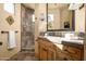 Bathroom with a single vanity and a walk-in shower at 10626 E Palo Brea Dr, Scottsdale, AZ 85262
